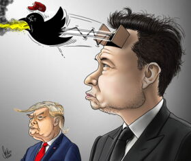 Elon Musk, Donald Trump, USA, Wahlen, Wahlkampf, Social Media, X, Twitter, Fakenews